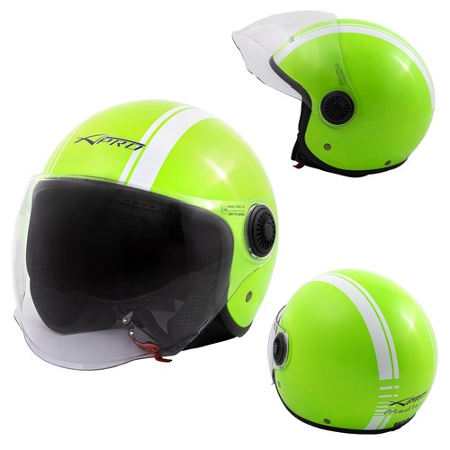 Jet helmet moto - jet, white