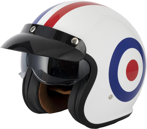 Vcan h589 open face motorcycle - open,
