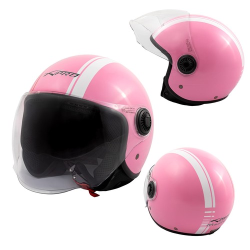 Helmet jet motorcycle pink - motorcycle,
