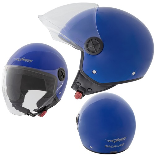 Open face jet helmet lid - open,